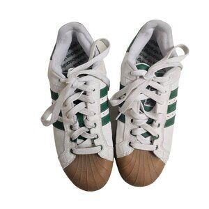 2006 Adidas Superstar green and shoes . men's US 8.5